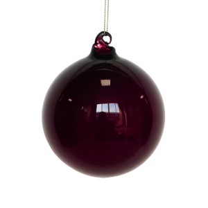 Blizgus violetinis eglutės burbulas